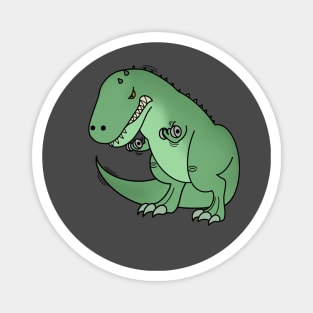 Funny T Rex lifting weights, Funny Dinosaur Magnet